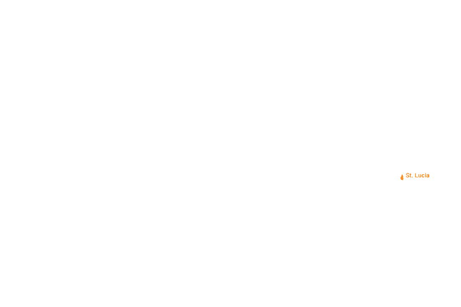 St. Lucia Caribbean Map St. Lucia Caribbean Map