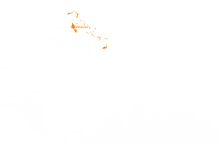 Bahamas Caribbean Map