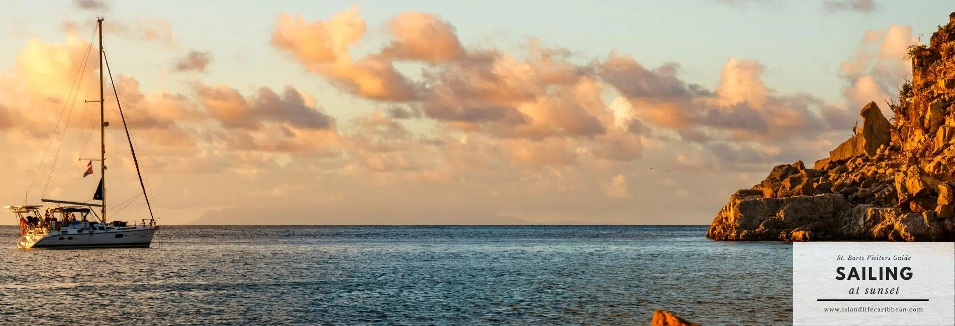 St. Barts Visitors Guide: Sailing At Sunset
