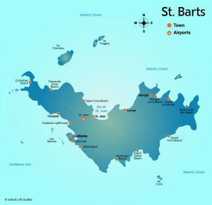 St. Barts Map