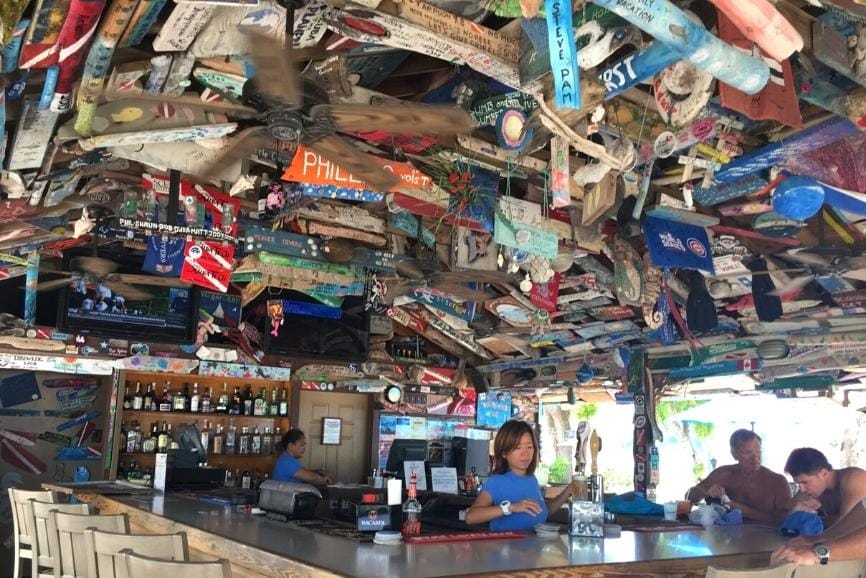 The Best Cayman Islands Restaurants: Beach Nuts Bar - Little Cayman