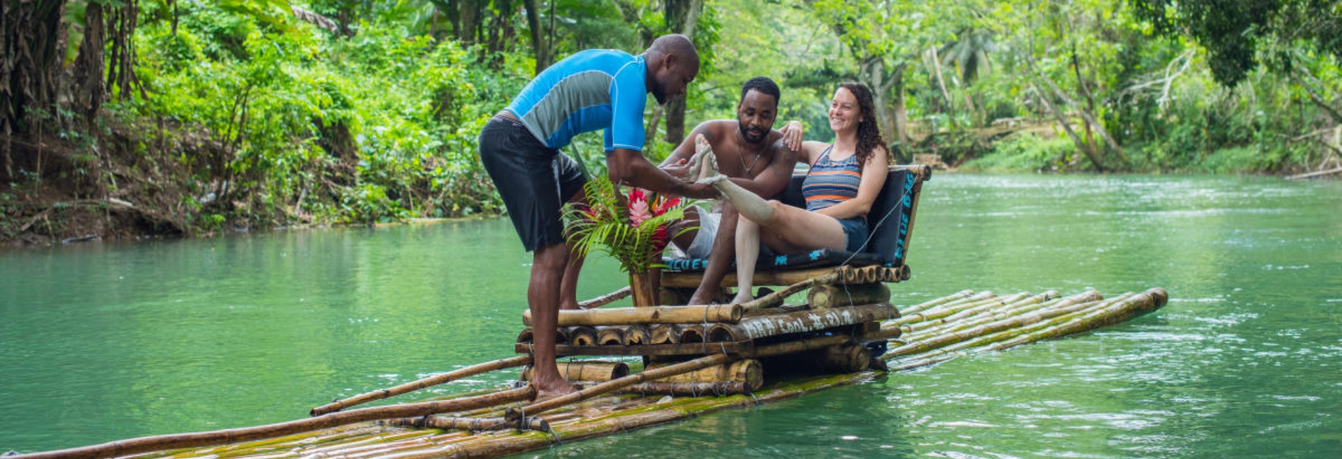 Jamaica Visitors Guide - Experience Bamboo Rafting at Lethe Rafting Village