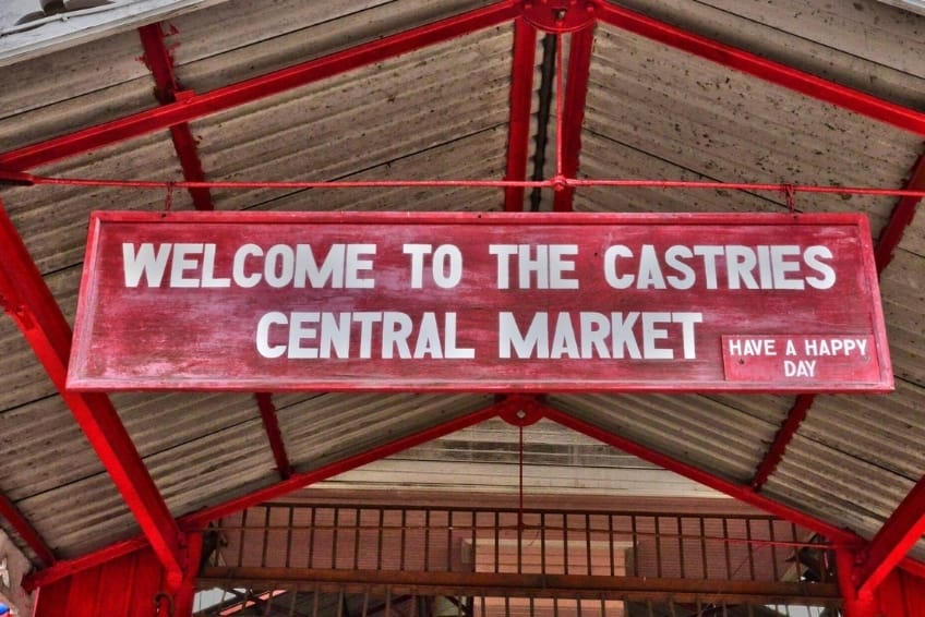 Best St. Lucia Budget Friendly Restaurants: Castries Market Food Stalls