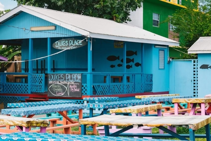 Best St. Lucia Budget Friendly Restaurants: Duke's Place