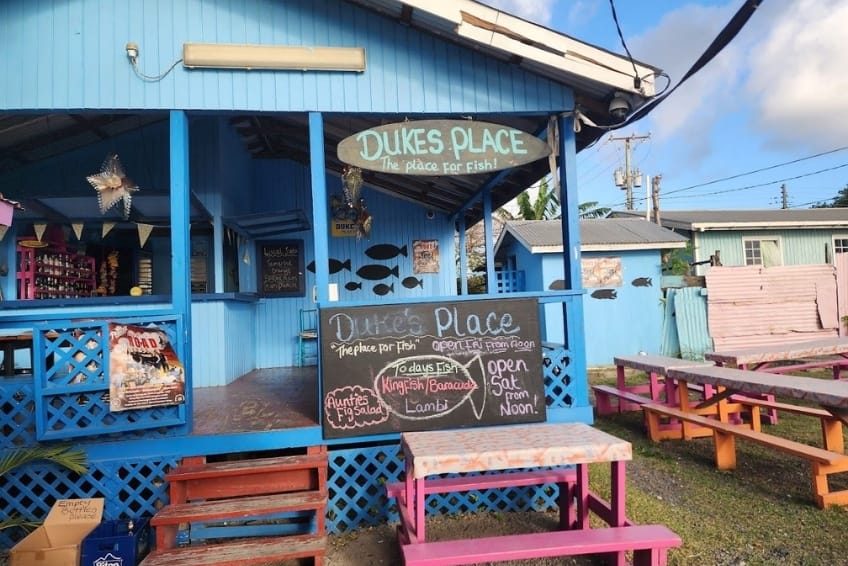 Best St. Lucia Budget Friendly Restaurants: Duke's Place